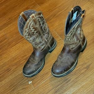 Durango steel toe western boots.
